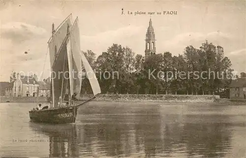 AK / Ansichtskarte Le_Faouet_Cotes d_Armor Vue sur la pleine mer Bateau a voile Le_Faouet_Cotes d_Armor