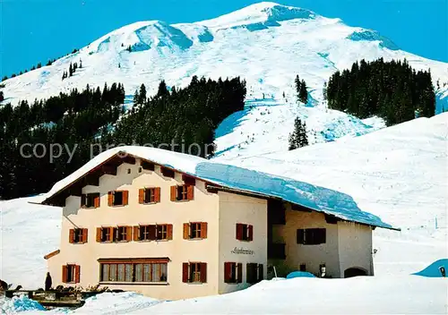 AK / Ansichtskarte Lech_Vorarlberg Pension Hinterwies Skigebiet Alpen Lech Vorarlberg