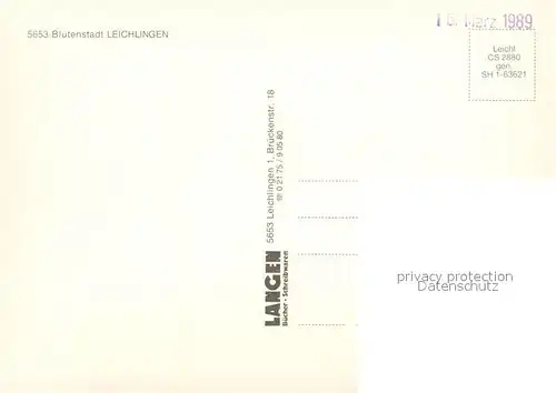 AK / Ansichtskarte Leichlingen_Rheinland Fliegeraufnahme Leichlingen_Rheinland