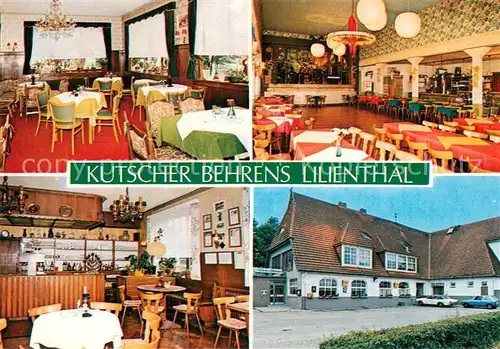 AK / Ansichtskarte Lilienthal_Bremen Kutscher Behrens Gasthaus Gastraeume Lilienthal Bremen