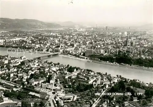 AK / Ansichtskarte Linz_Donau Fliegeraufnahme Linz_Donau