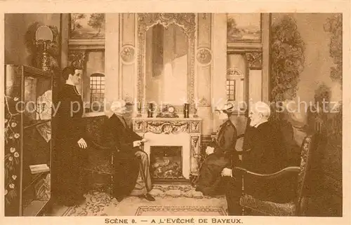 AK / Ansichtskarte Lisieux Diorama de Sainte Therese de lEnfant Jesus Scene 8 A lEveche de Bayeux Lisieux