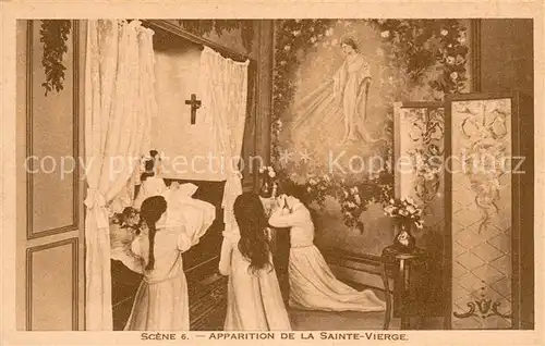 AK / Ansichtskarte Lisieux Diorama de Sainte Therese de lEnfant Jesus Scene 6 Apparition de la Sainte Vierge Lisieux