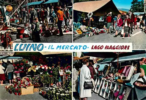 AK / Ansichtskarte Luino Il Mercato Luino