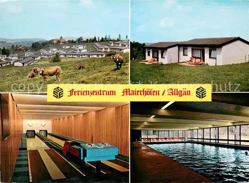 AK / Ansichtskarte Maierhoefen_Allgaeu Ferienzentrum Kegelbahn Hallenbad Maierhoefen Allgaeu