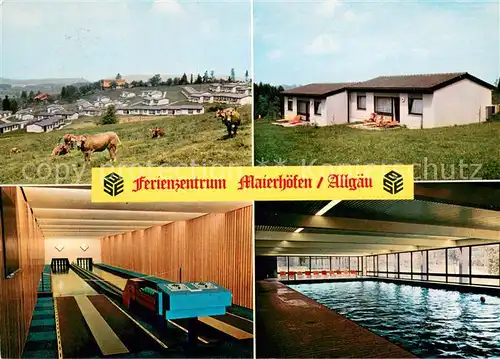 AK / Ansichtskarte Maierhoefen_Allgaeu Ferienzentrum Kegelbahn Hallenbad Maierhoefen Allgaeu