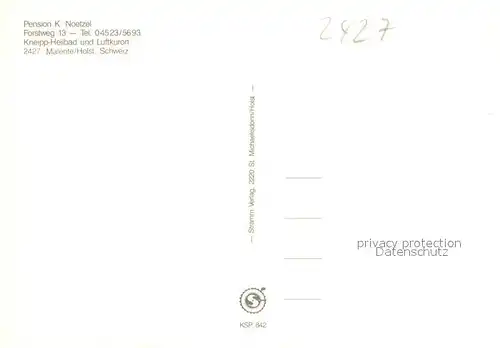 AK / Ansichtskarte Malente Gremsmuehlen Pension Noetzel Malente Gremsmuehlen