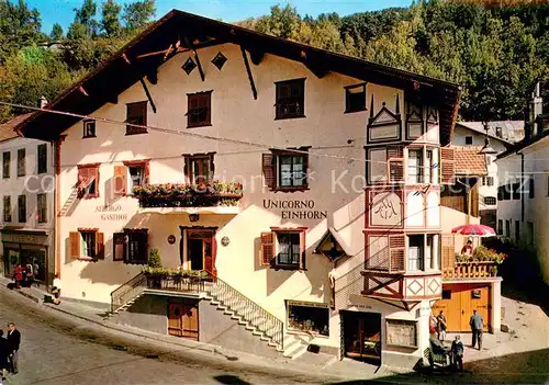AK / Ansichtskarte Mals_Suedtirol Albergo Unicorno Gasthof Einhorn Mals Suedtirol