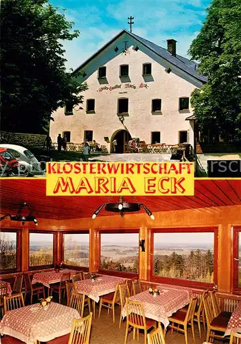 AK / Ansichtskarte Maria_Eck Klosterwirtschaft Maria Eck Gastraum Maria_Eck