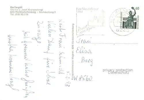 AK / Ansichtskarte Marktschellenberg Kortlerguetl Fam Kranawetvogl Marktschellenberg