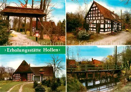 AK / Ansichtskarte Martfeld Erholungsstaett Hollen Eingangstor Bruecke Martfeld