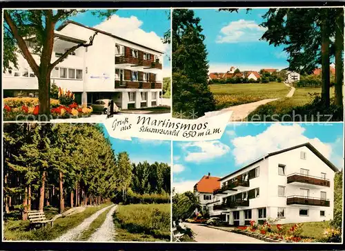 AK / Ansichtskarte Martinsmoos Walderholungsheim Pension Kuebler Waldpartie Martinsmoos