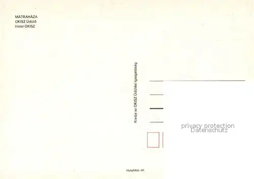 AK / Ansichtskarte Matrahaza Hotel Okisz Kegelbahn Hallenbad Matrahaza