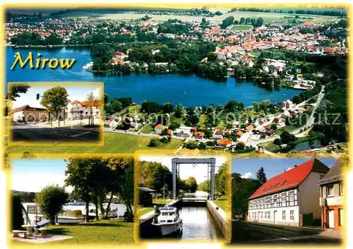 AK / Ansichtskarte Mirow Fliegeraufnahme Spielplatz Schleuse Mirow