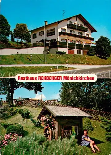 AK / Ansichtskarte Moenichkirchen Rasthaus Rehberger Garten Moenichkirchen