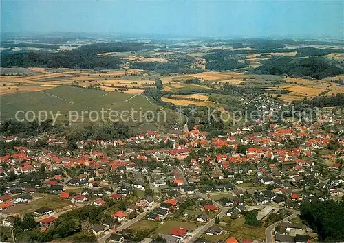 AK / Ansichtskarte Muehlhausen_Kraichgau Fliegeraufnahme mit Pfarrkirche St Caecilia Muehlhausen Kraichgau