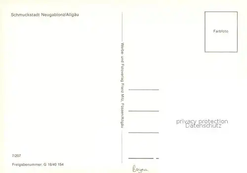 AK / Ansichtskarte Neugablonz Fliegeraufnahme Neugablonz