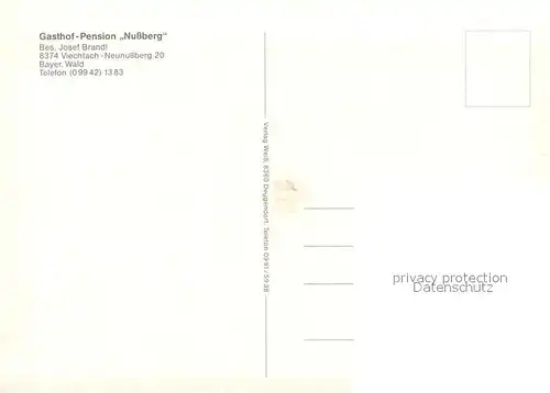 AK / Ansichtskarte Neunussberg Gasthof Pension Nussberg Zimmer Gaststube Panorama Neunussberg