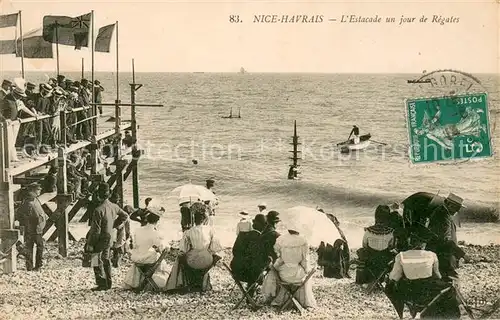 AK / Ansichtskarte Nice_Havrais_Seine Maritime Estacade un jour de Regates Nice_Havrais