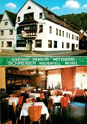 AK / Ansichtskarte Niederfell Gasthof Pension Schreiber Gaststube Niederfell