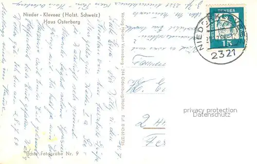 AK / Ansichtskarte Niederkleveez Haus Osterberg Niederkleveez