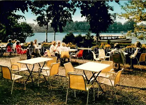 AK / Ansichtskarte Niederkleveez Faehrhaus Niederkleveez Terrasse Anlegebruecke Niederkleveez