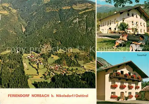 AK / Ansichtskarte Noersach Gasthaus Chrysanthner Wirt Gaestehaus Taxerhof Fliegeraufnahme 