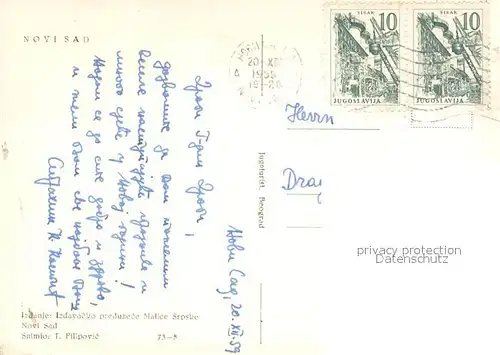 AK / Ansichtskarte Novi_Sad Ortsmotiv Novi_Sad