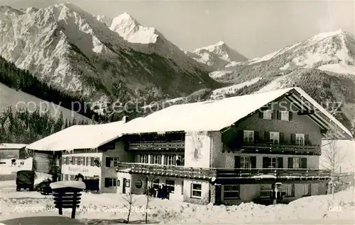 AK / Ansichtskarte Oberjoch Alpengasthof Pension zum Loewen Oberjoch