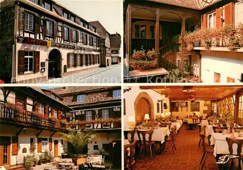 AK / Ansichtskarte Obernai_Bas_Rhin Hotel Restaurant du Gouverneur Obernai_Bas_Rhin