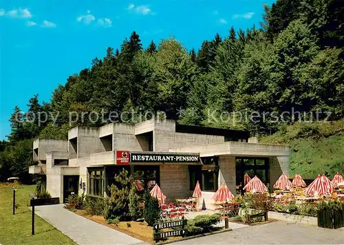 AK / Ansichtskarte Obertrubach Restaurant Pension Treiber Terrasse Obertrubach