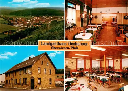 AK / Ansichtskarte Oberwiesen Landgasthaus Dexheimer Landschaftspanorama Oberwiesen