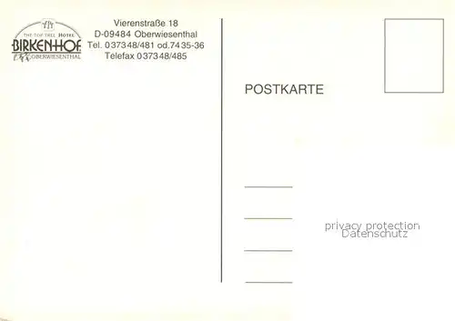 AK / Ansichtskarte Oberwiesenthal_Erzgebirge Hotel Birkenhof Gaststube Oberwiesenthal Erzgebirge