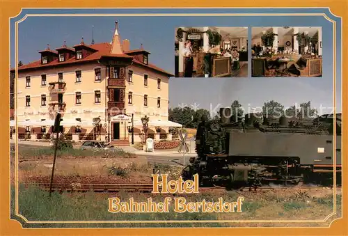 AK / Ansichtskarte Olbersdorf_Sachsen Hotel Bahnhof Bertsdorf Olbersdorf Sachsen