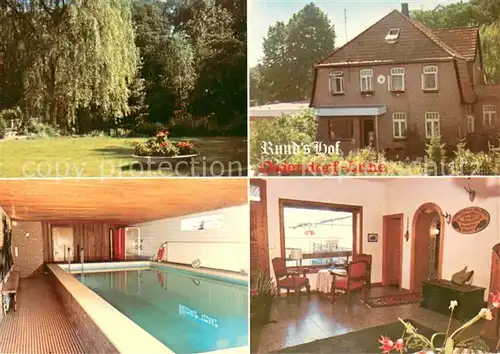 AK / Ansichtskarte Oldendorf_Luhe Ferien auf dem Bauernhof Runds Hof Park Hallenbad Zimmer Oldendorf Luhe