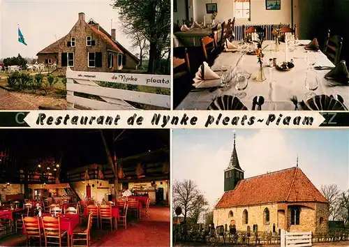 AK / Ansichtskarte Piaam Restaurant de Nynke pleats Kerk Piaam
