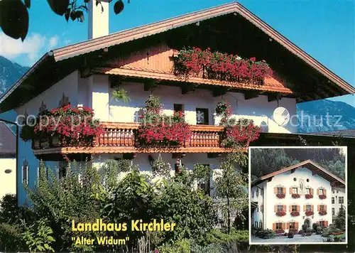 AK / Ansichtskarte Pill_Tirol Landhaus Kirchler Alter Widum Blumenschmuck Pill_Tirol