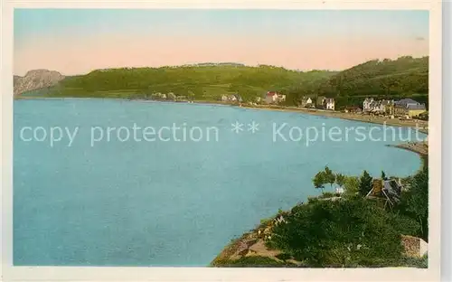 AK / Ansichtskarte Plestin les Greves Vue generale de la Plage de Saint Efflam a maree haute Plestin les Greves