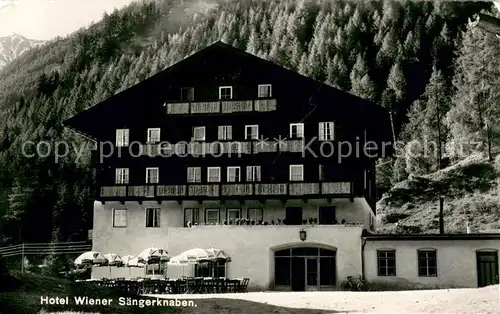 AK / Ansichtskarte Praegraten_Grossvenediger Hotel Wiener Saengerknaben Praegraten Grossvenediger