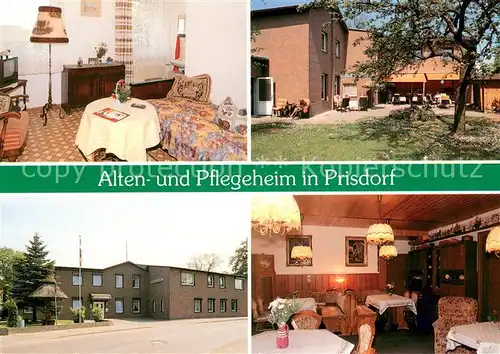 AK / Ansichtskarte Prisdorf Alten und Pflegeheim Zimmer Gaststube Prisdorf