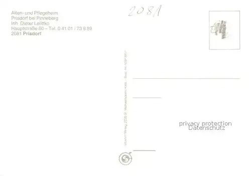 AK / Ansichtskarte Prisdorf Alten und Pflegeheim Zimmer Gaststube Prisdorf