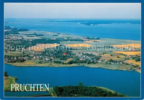 AK / Ansichtskarte Pruchten_Mecklenburg_Vorpommern Am Barther Strom Fliegeraufnahme Pruchten_Mecklenburg