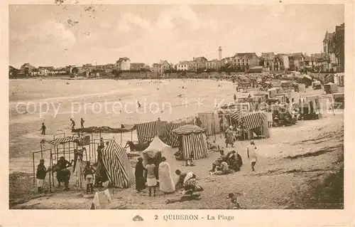 AK / Ansichtskarte Quiberon_Morbihan La Plage Quiberon Morbihan