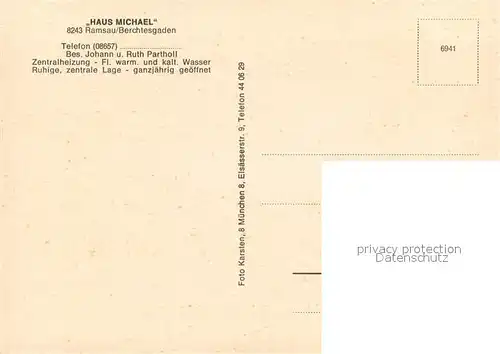 AK / Ansichtskarte Ramsau_Berchtesgaden Haus Michael Ramsau Berchtesgaden