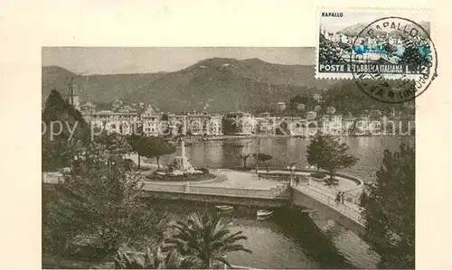 AK / Ansichtskarte Rapallo Panorama Uferpromenade Rapallo