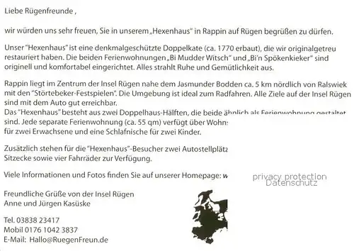 AK / Ansichtskarte Rappin Hexenhaus auf Ruegen Teilansichten Steilkueste Rappin