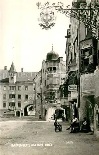 AK / Ansichtskarte Rattenberg_Inn Motiv Innenstadt Feinkostehandlung Tuerschild Rattenberg Inn