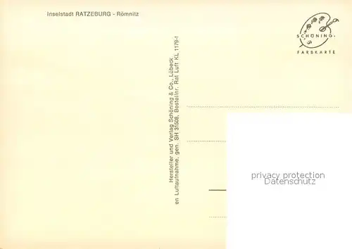 AK / Ansichtskarte Ratzeburg Roemnitz Fliegeraufnahme Ratzeburg