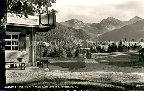AK / Ansichtskarte Rehbach_Tirol mit Rohnenspitze und Ponten Rehbach Tirol