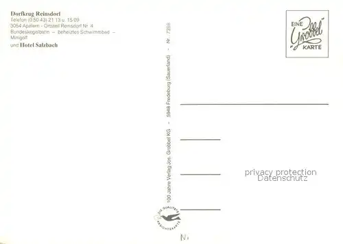 Reinsdorf_Apelern Restaurant Dorfkrug Hotel Salzbach Minigolfplatz Reinsdorf_Apelern